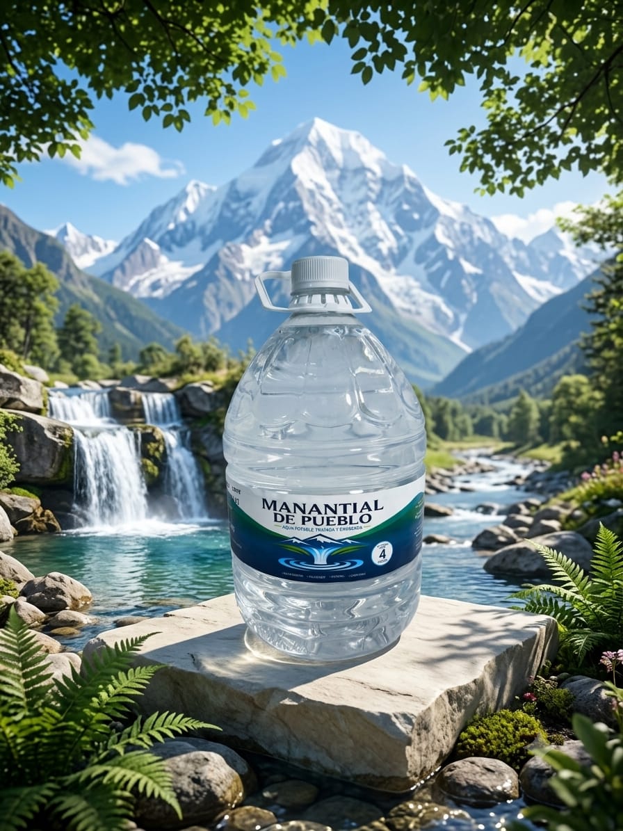 Botella de 4 litro Manantial de Pueblo